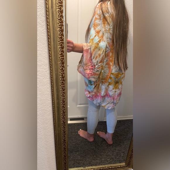 COPY - 🆕 Rayon Cocoon Wrap Shawl Ice Dye Tie Dye - Picture 7 of 8